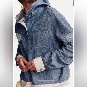 TWP Hoodie light denim top
